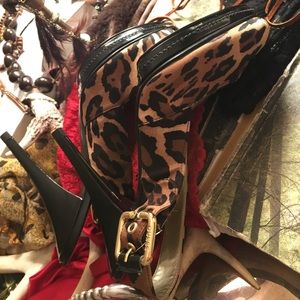 Guess Animal Print 1/2” Platform 4” Stiletto Heels